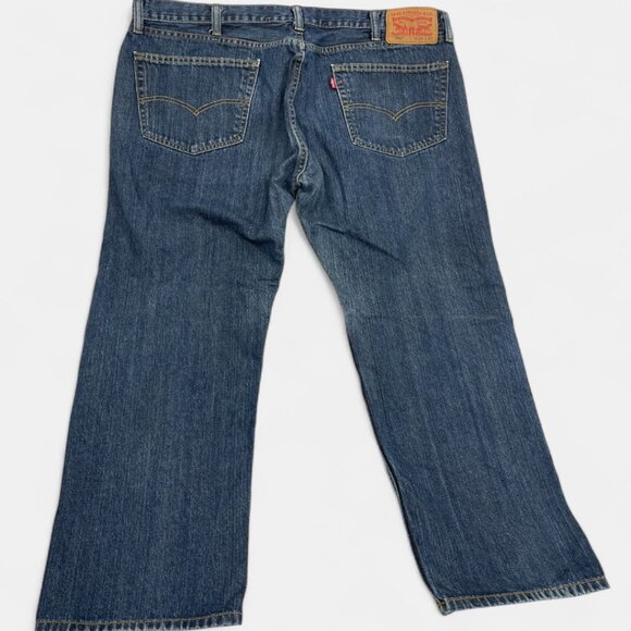 Levi's 505 Men's Blue Denim Jeans Size 38x29 Regular Fit Straight Leg Vintage - Picture 2 of 12